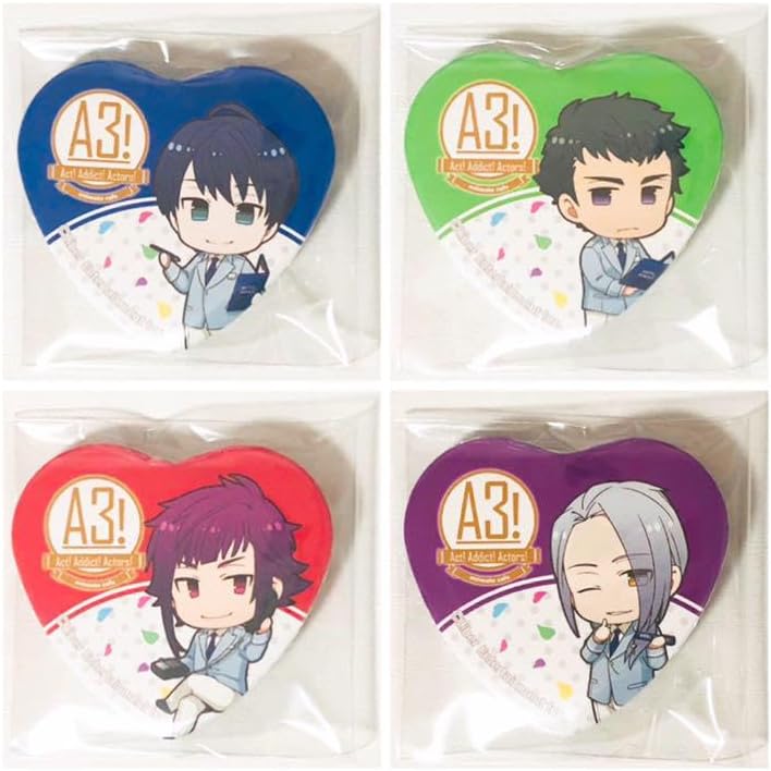 新品★A3！【冬組】アニカフェ★ランダム★缶バッジ★4点セット 新品☆A3！【冬組】アニカフェ☆ランダム☆缶バッジ☆4点セット